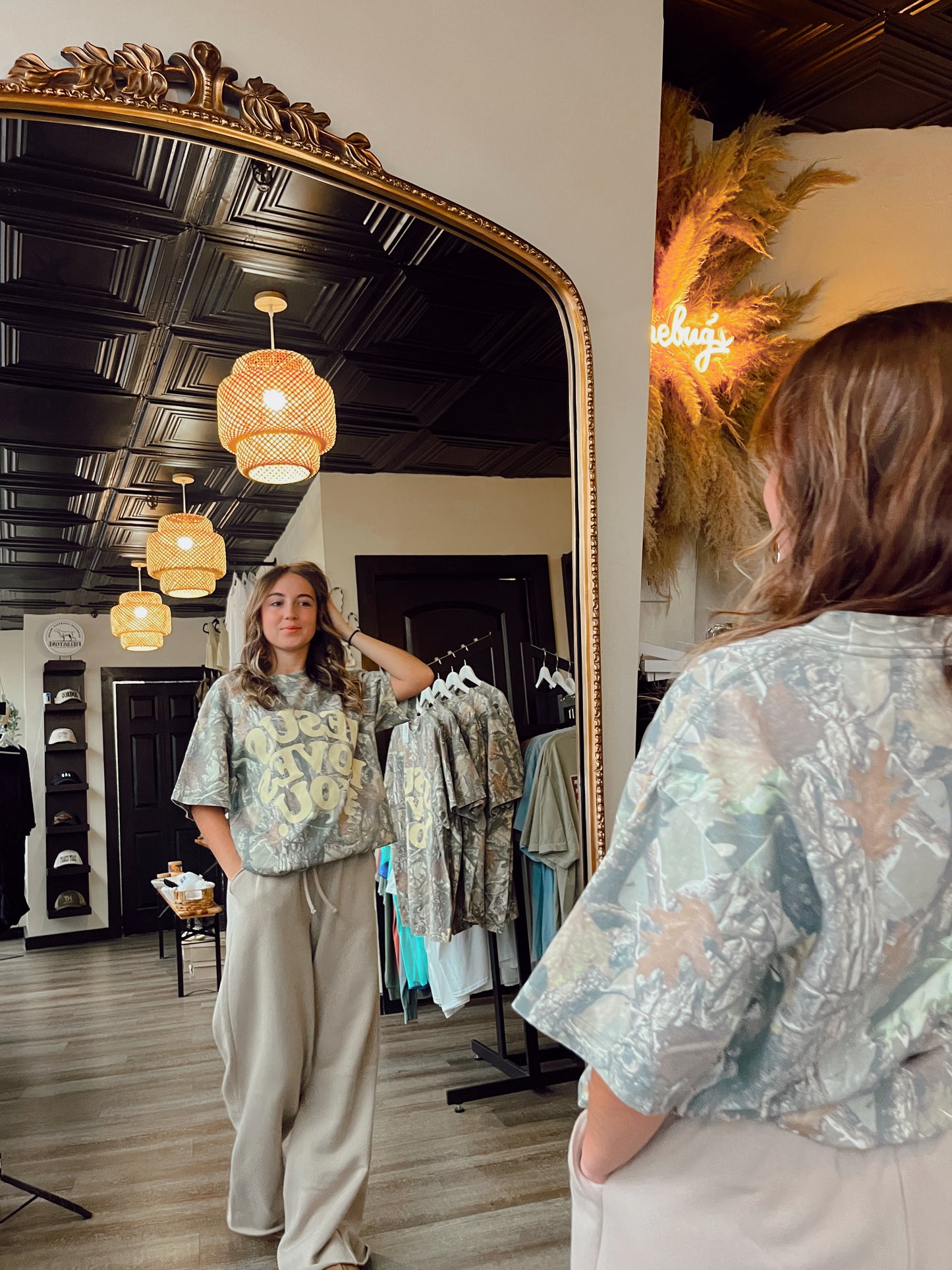 Camo Jesus Loves You Tee