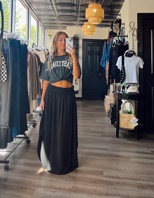 Black Becca Maxi Skirt