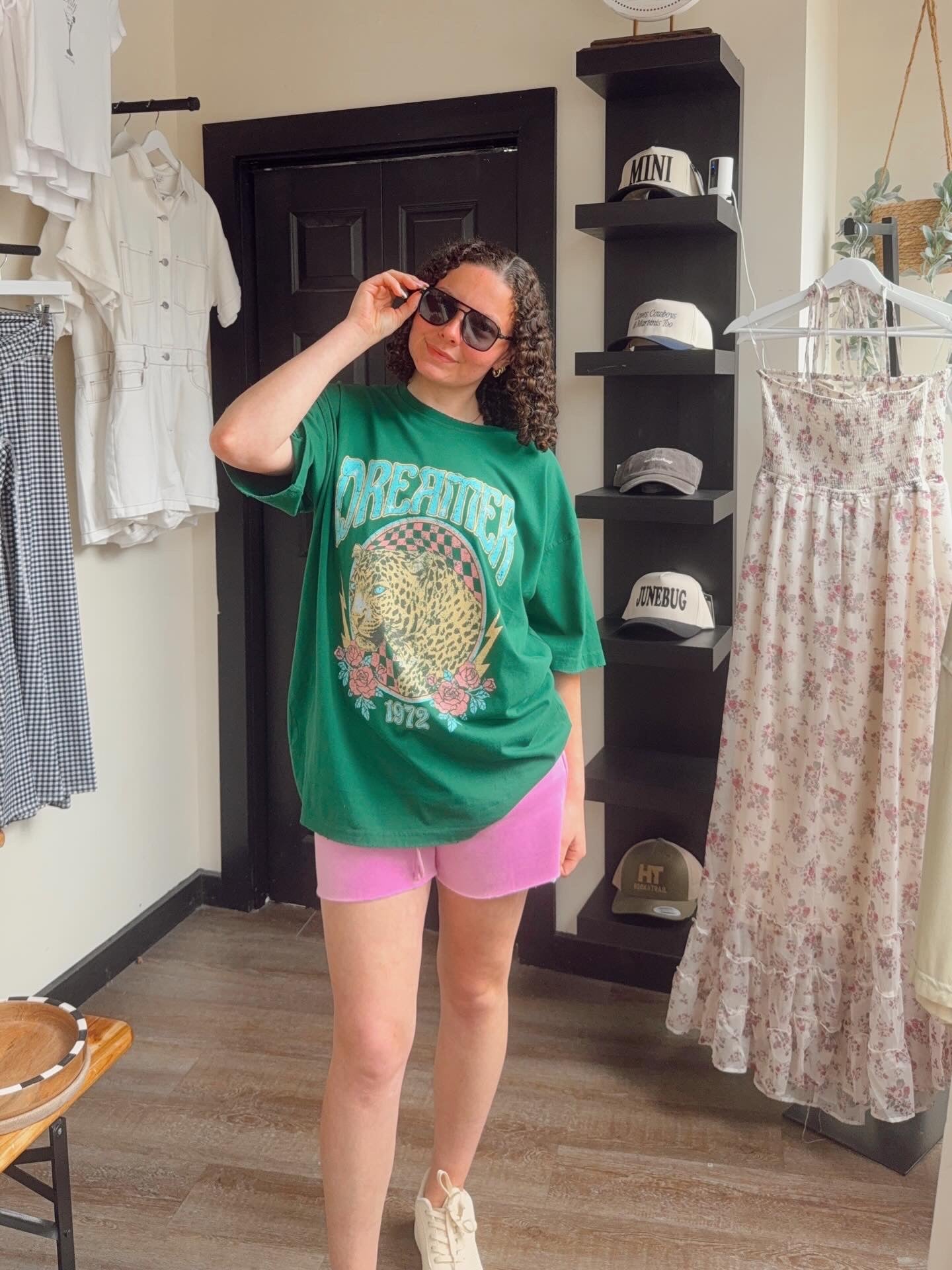 Kelly Green Dreamer Graphic Tee