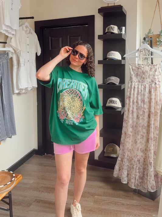 Kelly Green Dreamer Graphic Tee