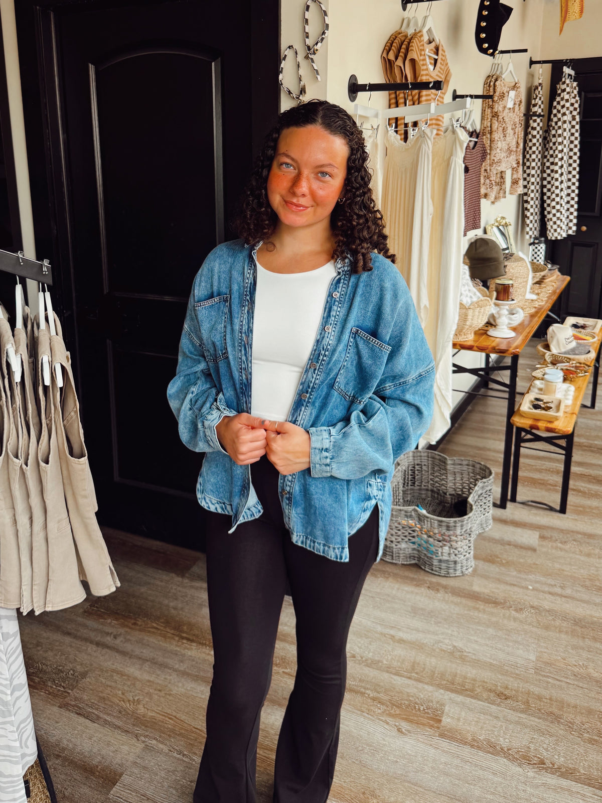 Seasons Change Denim Button Down