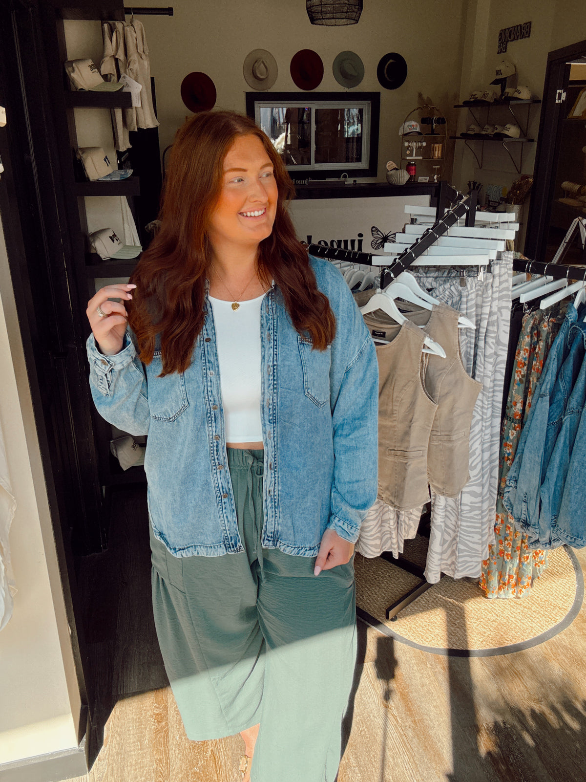 Seasons Change Denim Button Down