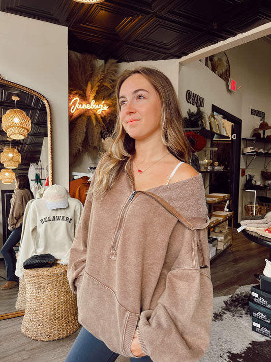 Hazel Half Zip Hoodie