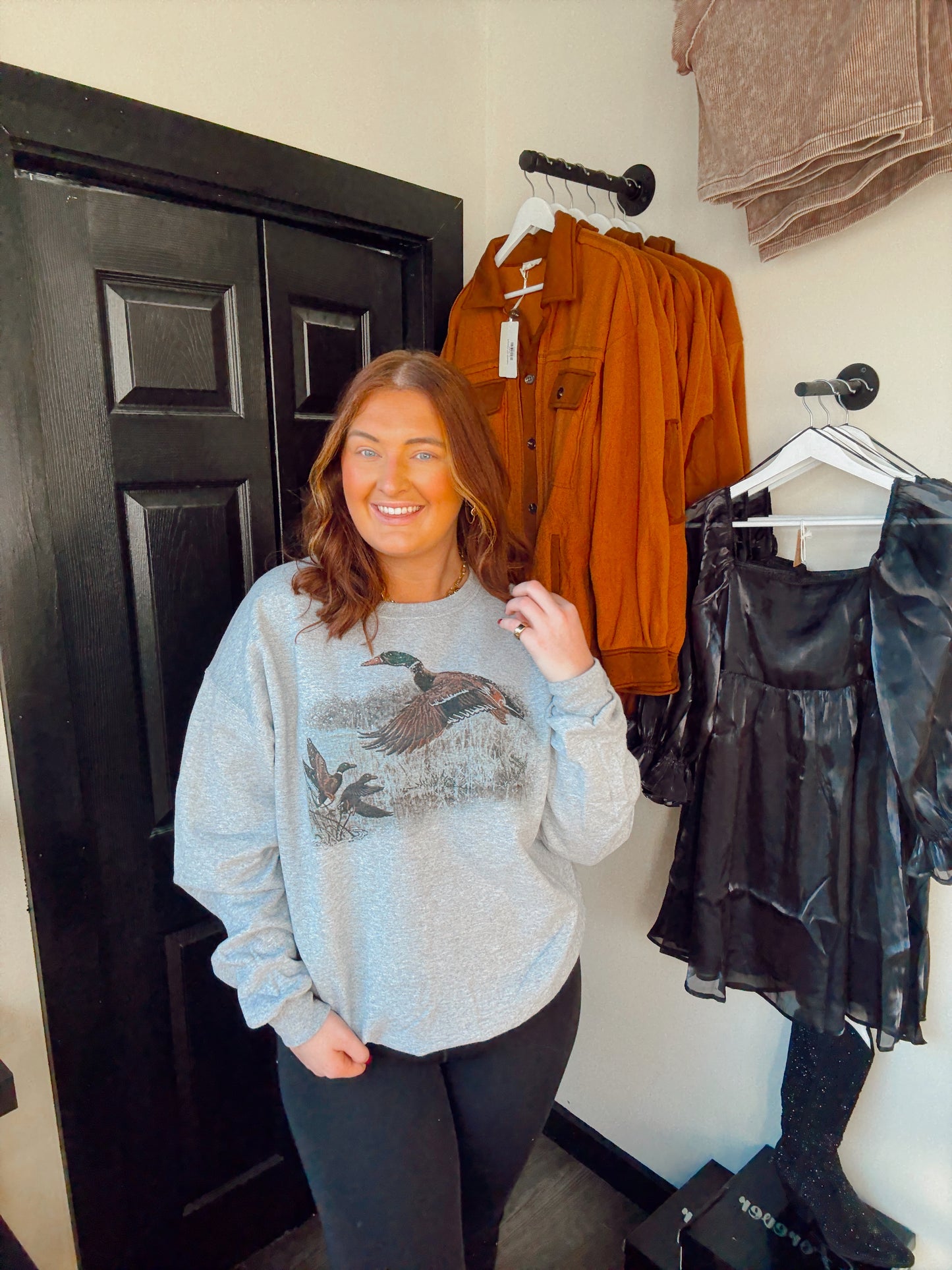 Retro Duck Scene Sweatshirt