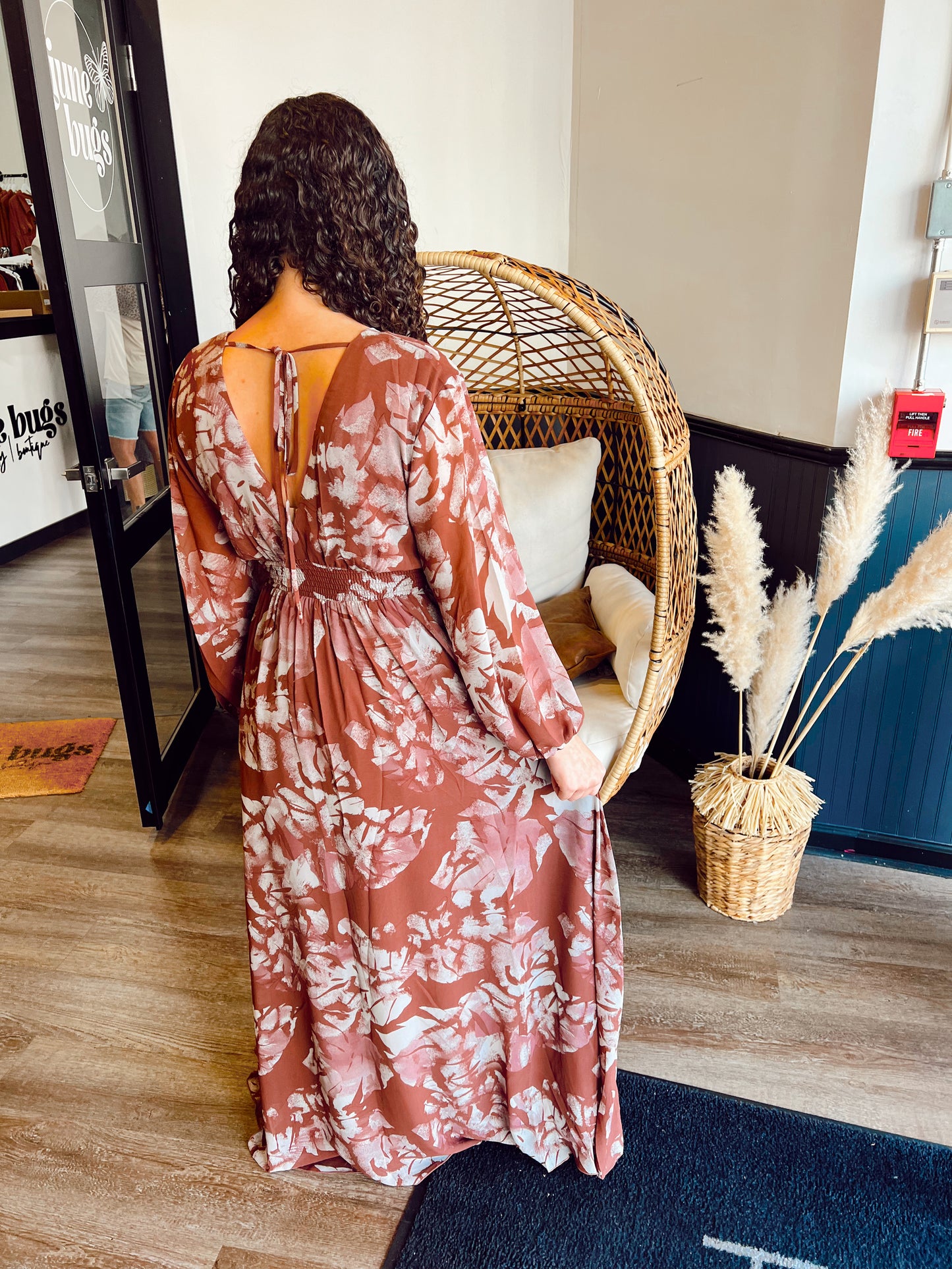 Fall Floral Maxi Dress