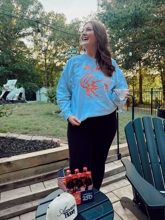 Coastal Crab Cheers Sweatshirt